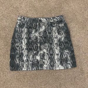 Snake Skin Mini Skirt NEW CONDITION (worn once)